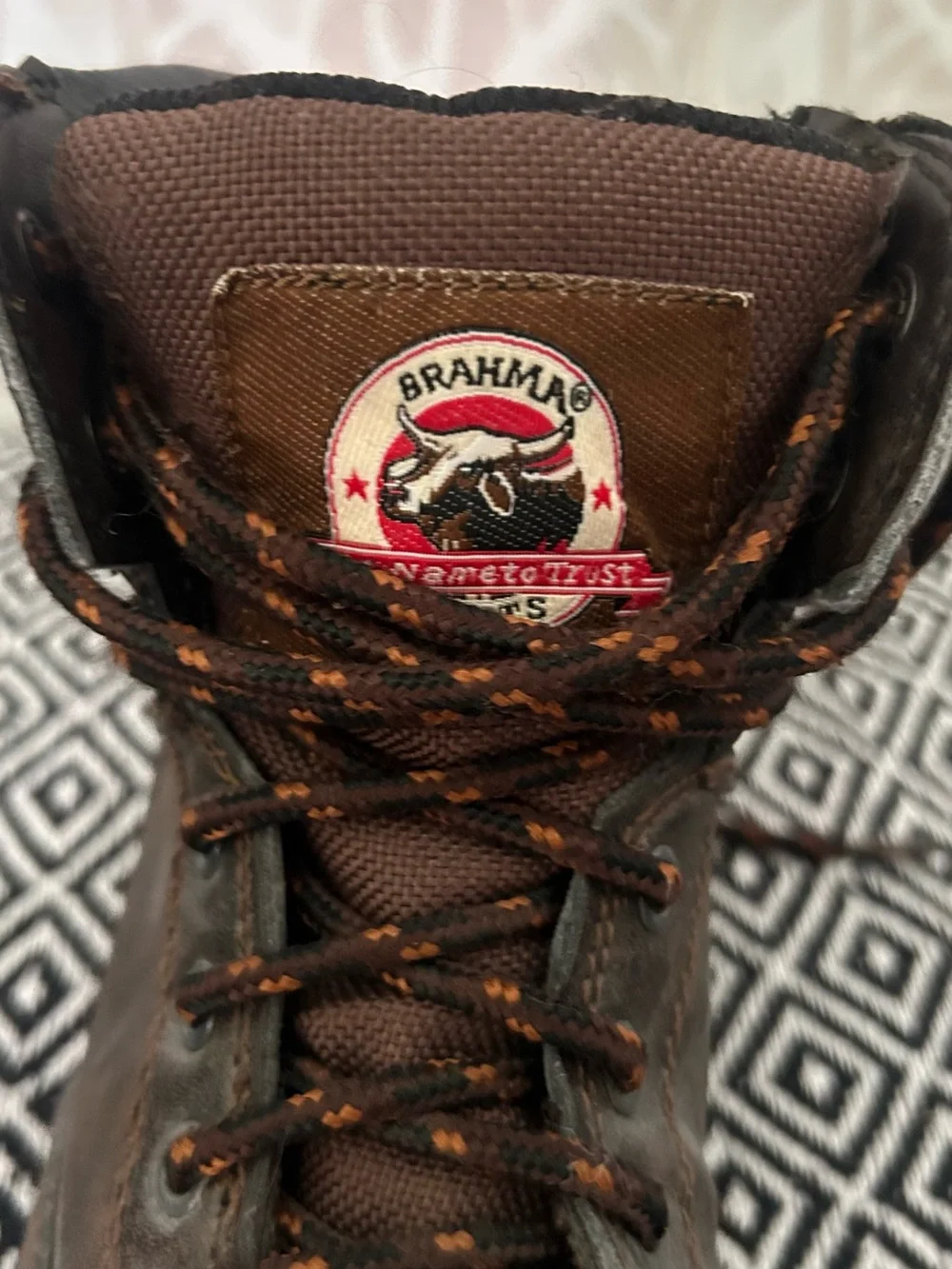 Brahma Brown Leather Steel Toed Work Boots